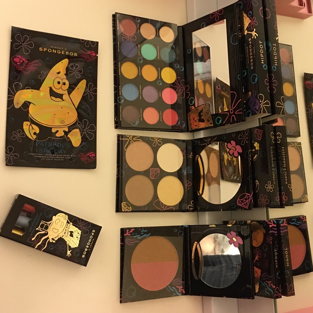 Spongebob x Hipdot Makeup Collection